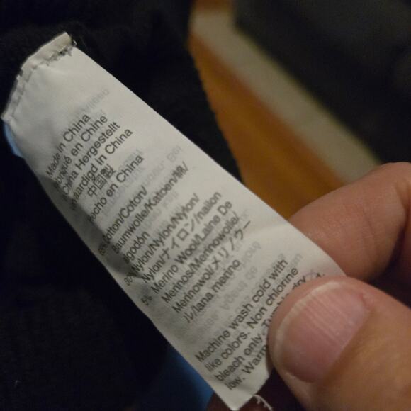 J crew sweater womens size large merino wool blend ruffle vneck sweater top - Picture 5 of 10